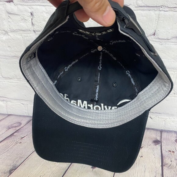 Taylormade Golf Hat Cap Strap Back Black One Size Fits All Golfing Golfer Gear - Picture 7 of 8
